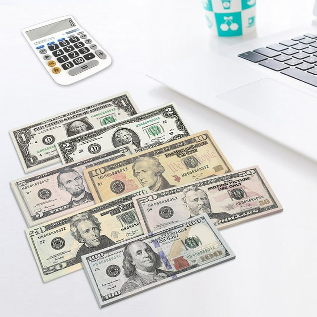 140Pcs Prop Moneys Paper Movie Props for Education Learning, Music Video, Magician, Prank Teaching and Parties
