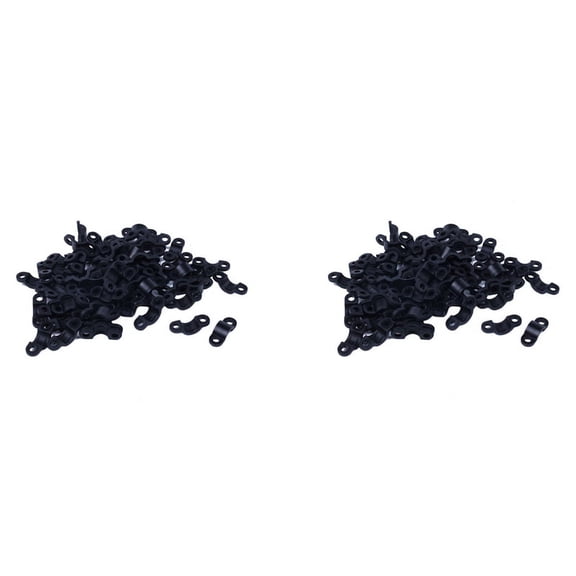 140Pcs Screws Mounted Arched Cable Clamp Clip Tie 21 x 7mm for 3mm Wire
