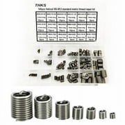 140Pcs Stripped Thread Rethread Helicoil Repair Insert Kit Metric M3-M12