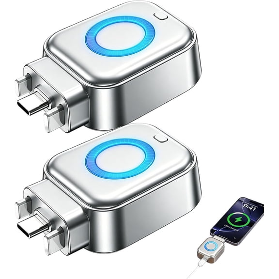 140W Fast Charging Adapter with Auto Power-Off, Smart Auto Disconnect Charger with Overcharge Protection for Overnight Charging, 2PCS (k)