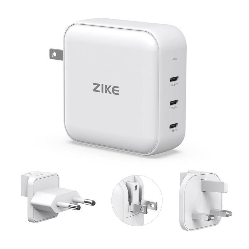 140W GaN PD3.1 USB-C Power Adapter,3-in-1 Wall Charger UK/EU Plug,Compatible with iPhone/AirPods/MacBook,Fast Charger for Lenovo, HP, Dell,Huawei, Switch