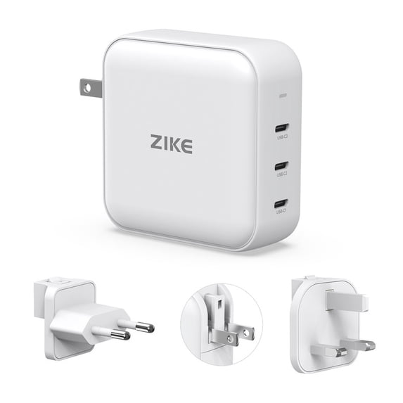 140W GaN PD3.1 USB-C Power Adapter,3-in-1 Wall Charger UK/EU Plug,Compatible with iPhone/AirPods/MacBook,Fast Charger for Lenovo, HP, Dell,Huawei, Switch