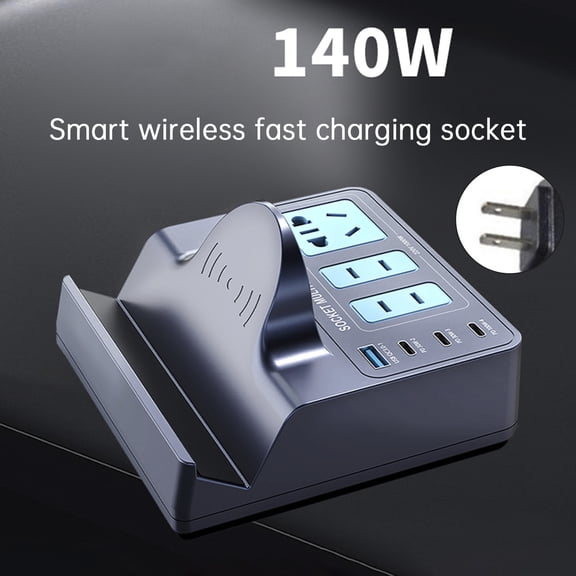 140W Smart Wireless Fast Charging Socket High Power PD100W Notebook QC Charging
