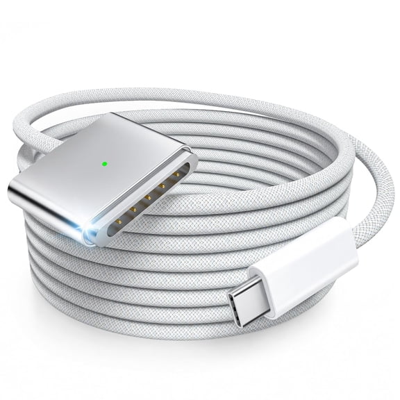 for 140W USB C to Magnetic 3 Cable Compatible with MacBook Pro 16/14 inch (2021-2026, M1 M2 M3 M4 Pro Max), Braided Fast Charging Cord Replacement for Mac Book Air 2022-2024 6.6FT