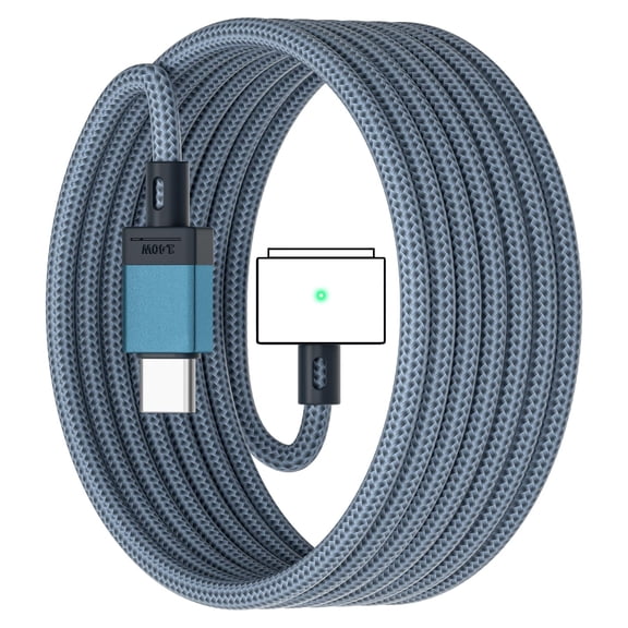 140W USB-C to Magnetic 3 Cable, Compatible with MacBook Pro 2021 M1 Pro & Max Chip 14" 16", MacBook Air 2022 2023 M2, MacBook Pro 2023 M2 Pro & Max Chip 14" 16", Safe 3 Cable for MacBook - 6.6ft