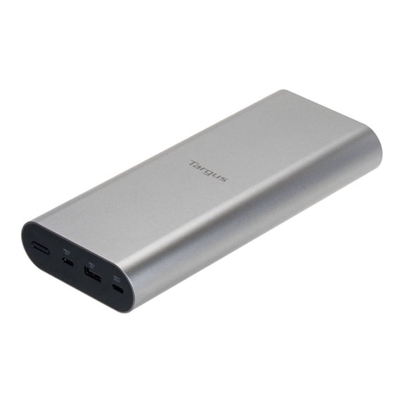 Targus - Power bank - portable - 140 Watt - 24000 mAh - output connectors: 3 - silver