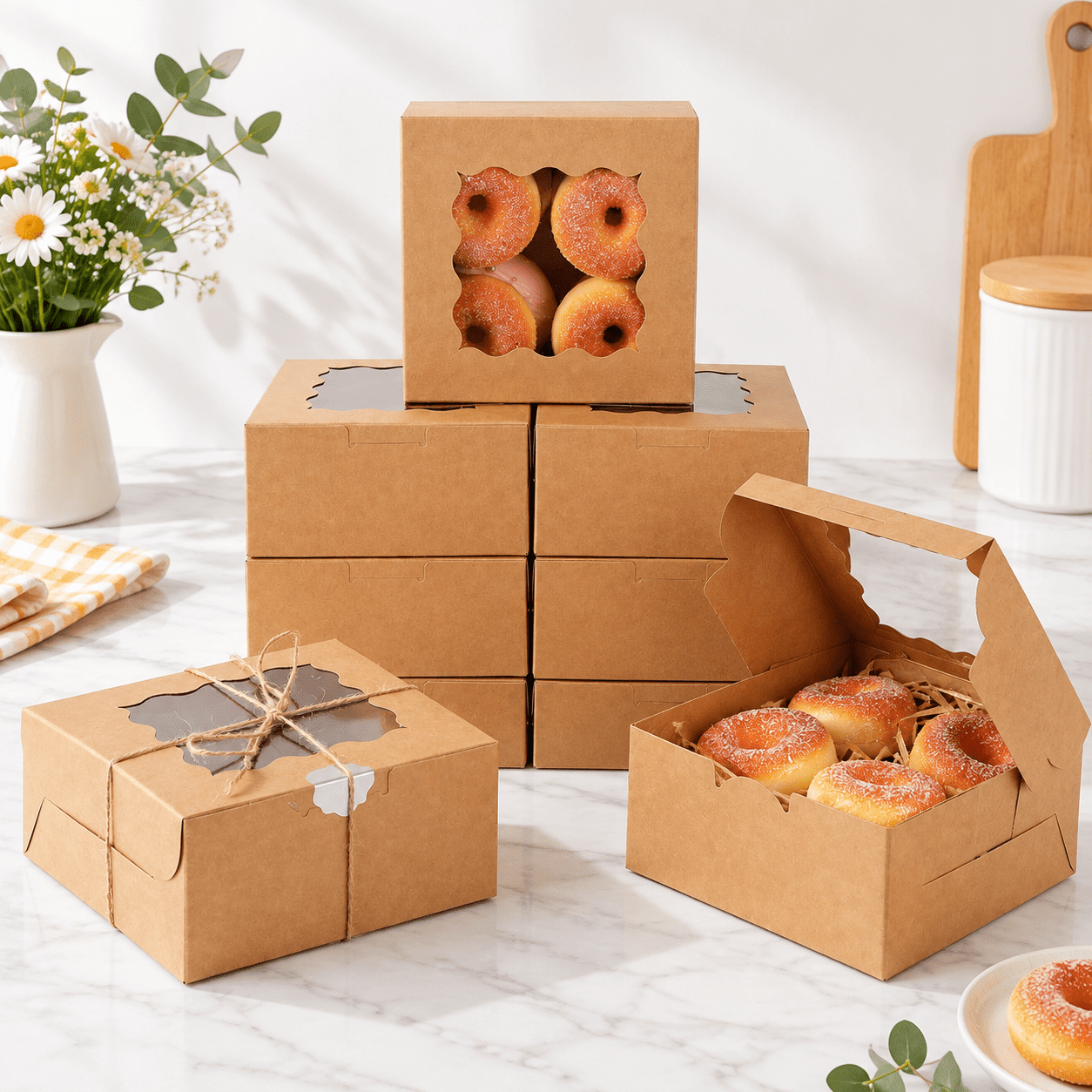 140brown Bakery Box With Window 6