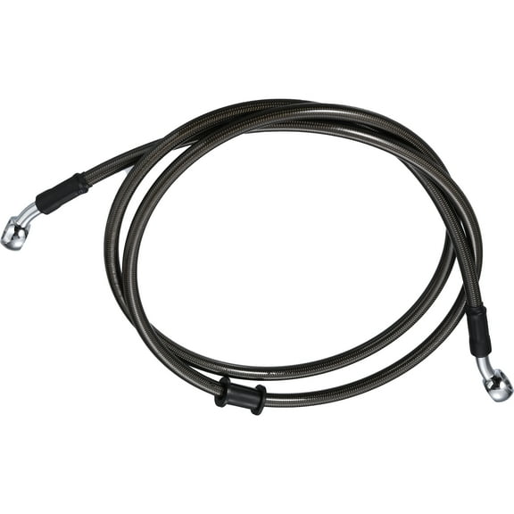 140cm 55.12" Motorcycle Brake Clutch Oil Hoses Line Pipe Clutch Throttle Gas Line Fuel Pipe Black for ATV Dirt Bike