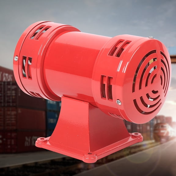 140dB Electric Air Raid Siren, MS-490 AC110V Motor Driven Industrial Alarm Horn 400W Pure Copper Motor, 1000 RPM, IP44 Weatherproof, for Factories, Ships, Dams, Emergency Alerts