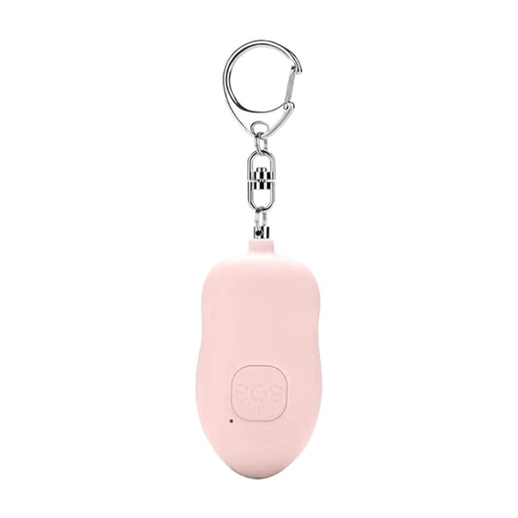 140dB Personal Safety Alarm Keychain, USB-C Rechargeable Emergency Alarm with LED Flashlight, Anti-Attack Siren for Women (Pink)