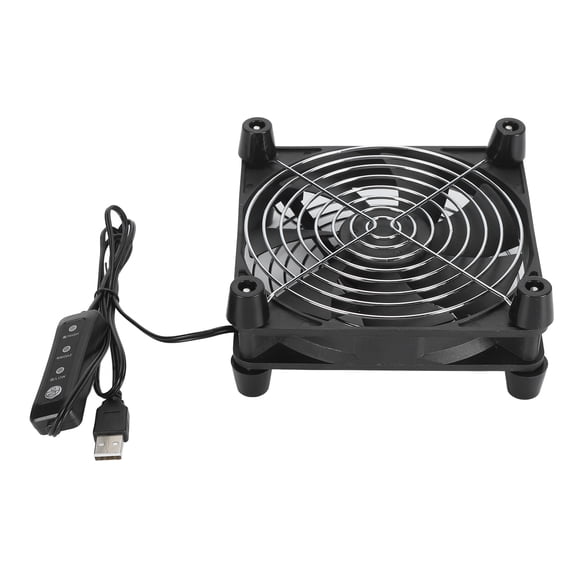 140mm USB Computer Fan, Quiet Cooling, 3 Speed Adjustable, 2800RPM For Router Electronics