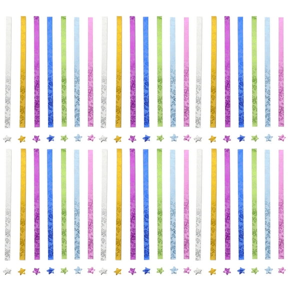 140pcs DIY Star Strips Origami Paper Strips Multi-Functional Origami Star Strips Crafts Paper Strips