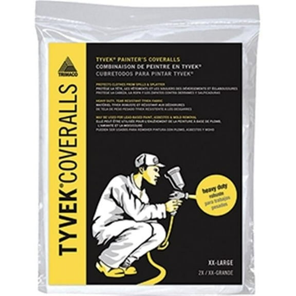 14124 No Elastic Tyvek Coveralls - 2 XL