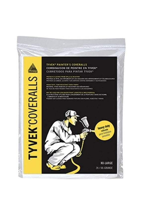 14124 No Elastic Tyvek Coveralls - 2 XL