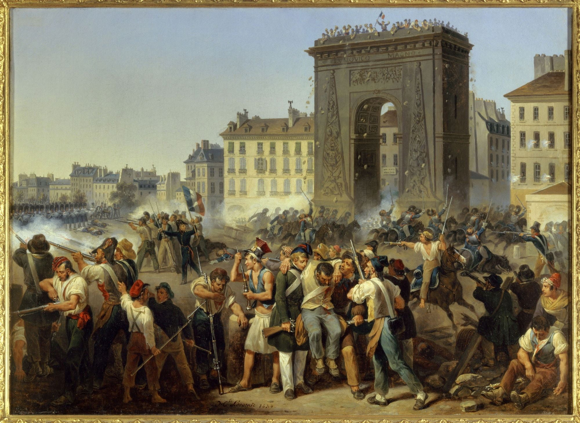 1415 Hippolyte Lecomte (1781-1857) French School Canvas Art - (36 x 24)