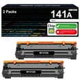 thumbnail image 1 of 141A Toner Cartridge Black (With Chip) Compatible for HP 141A W1410A for HP LaserJet MFP M140w M139w M110w Printer High Yield Ink (2 Packs), 1 of 6