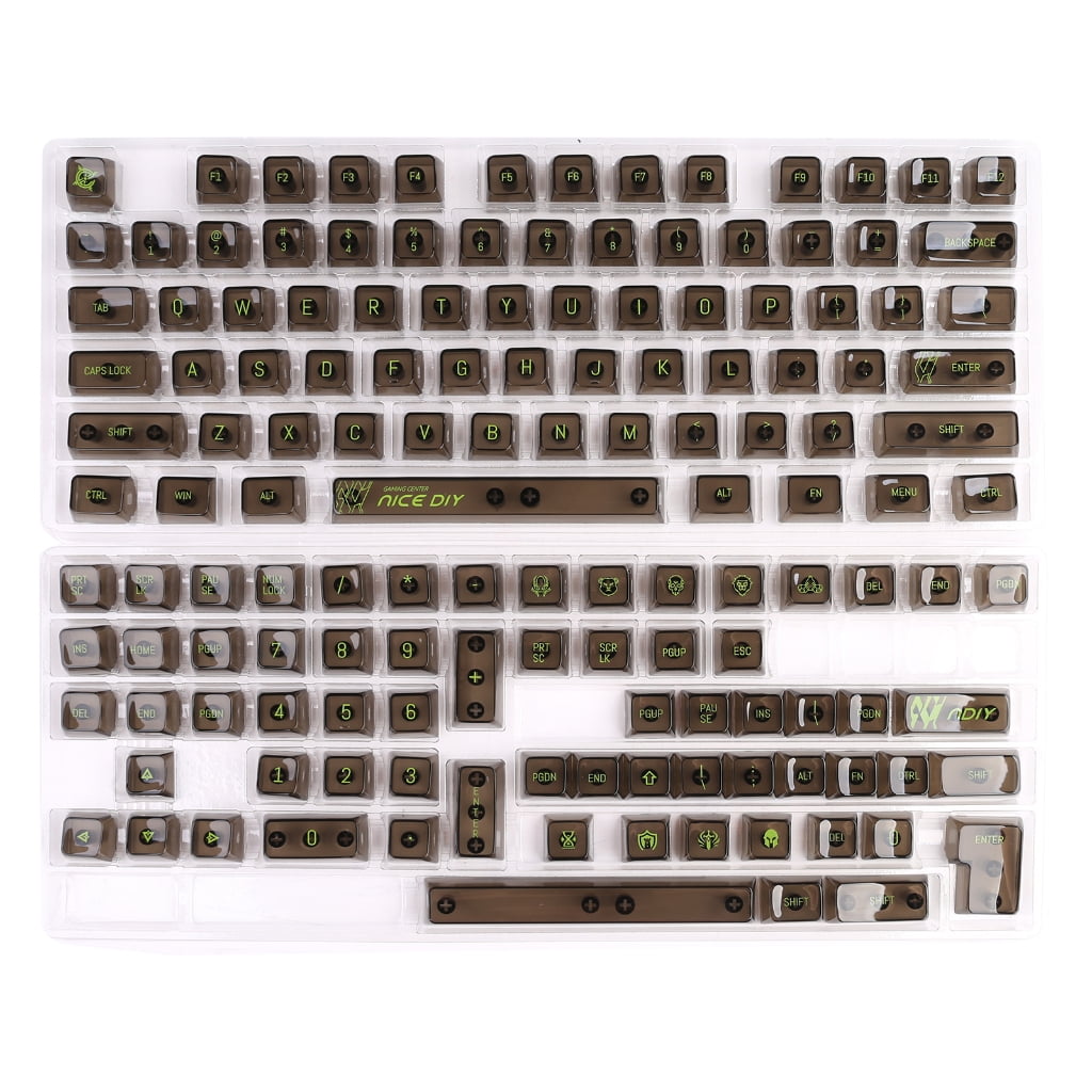 141Key Backlit Keycaps with MDA Height for 84/87/98/104/108 Mechanical Keyboards