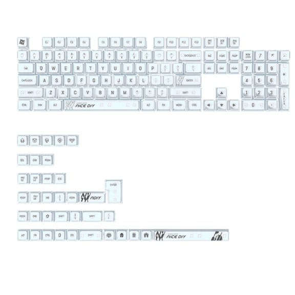 141Key MDA Profile Keycaps for 61/68/75/84/87/98/104/108 Mechanical Keyboards, Backlit Compatible, Ergonomic Design