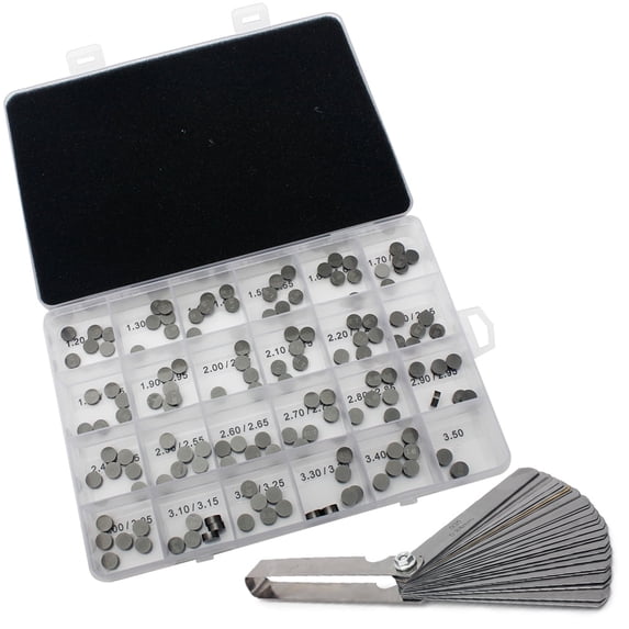 141pcs 7.48mm Valve Shim + Feeler Guage for Suzuki GSXR 600 750 1000 DL650 V-Strom / ABS