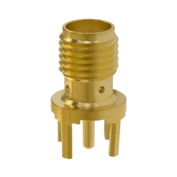 142-0701-201 SMA Connector Jack, Female Socket 50 Ohms Through Hole Solder