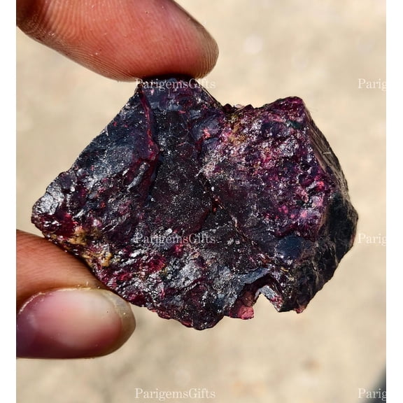 142 Ct Large Raw Natural Garnet stone 100% natural red garnet rough stone untreated January birthstone healing crystal good quality