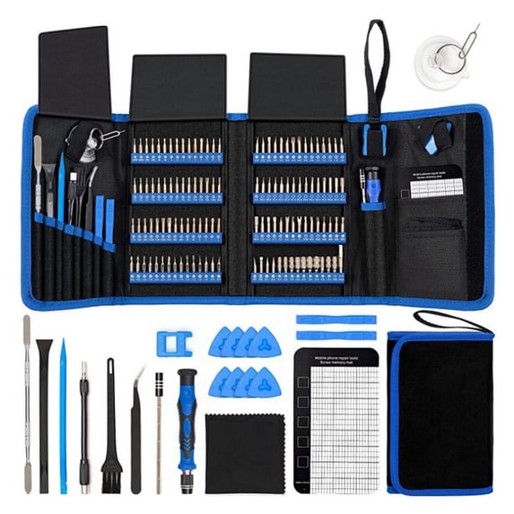 142-In-1 Screwdriver Set Multifunctional Multi-Angle Screwdriver Set Tool Set,1 x Screwdriver set,Blue & Black