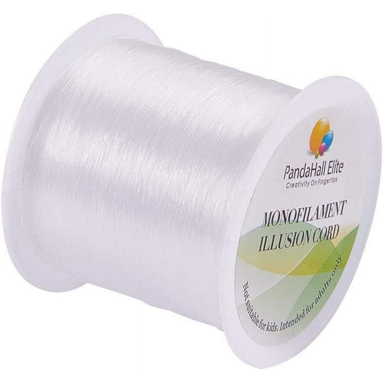 4Rolls Clear Fishing Line for Crafts Nylon Invisible String for Crafts