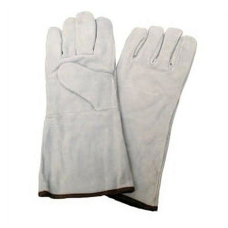1423-0051 14 Welders Gloves With Thumb Strap, Russet - Large