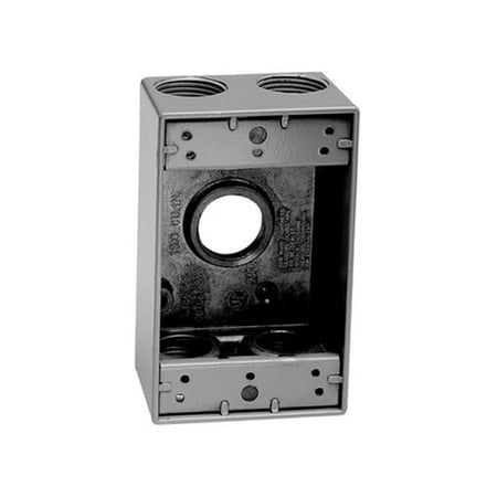 14251-5 Gray 1 Outlet Outlet Box