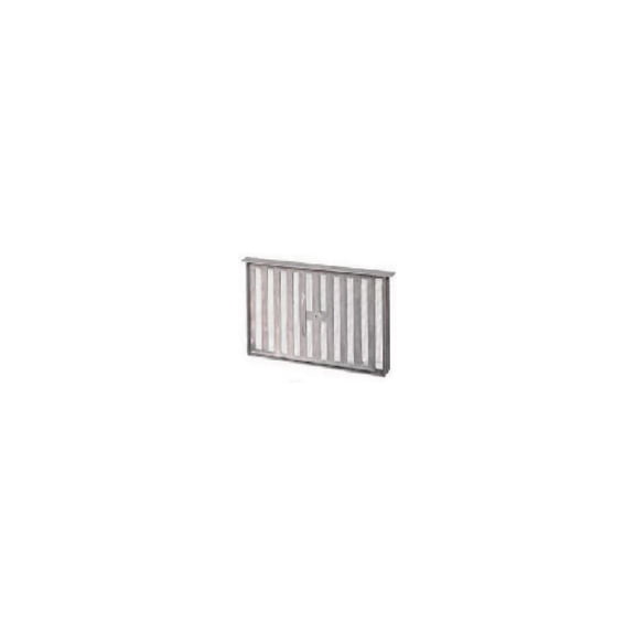 142F Foundation Vent, Slide Damper, Mill, 8 x 16-In. - Quantity 12