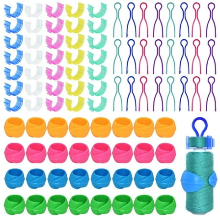 142Pcs Bobbin Thread Buddies Set Sewing Thread Spool Organizer Including 70Pcs