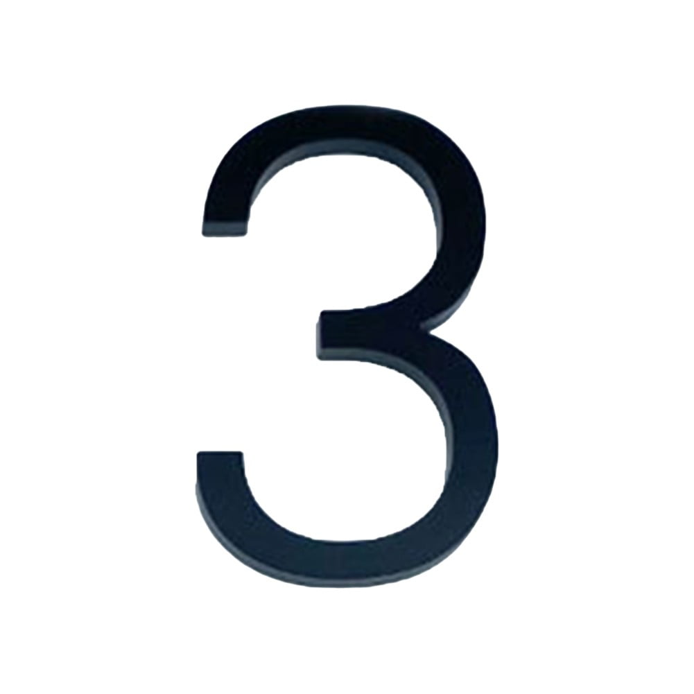 142mm Floating Exterior House Numbers Modern Number Signs on the Door