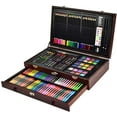thumbnail image 1 of 143 Piece Art Set in Portable Wooden Case, Crayons,Art Supplies for Teens Adults Drawing Set, 1 of 6