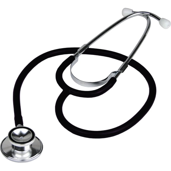 143200 dual head stethoscope, black