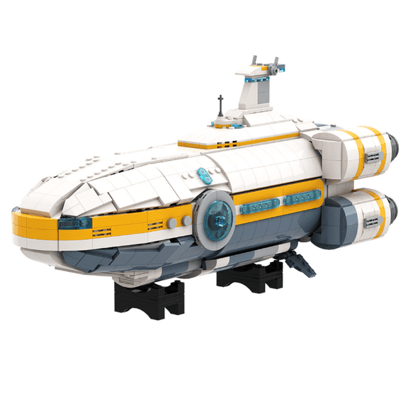 1438 Pieces Premium Submersible Building Bricks Model, Detailed Deep Ocean Explorer Ship with Transparent Cockpit, Compatible with All Major Building Block Brands