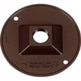 thumbnail image 1 of 14381BR 4.25 in. Bronze Round Outlet Box Cover, 1 of 1