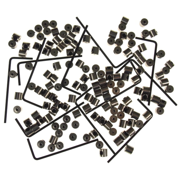 144 (12 Dozen) Locking Pin Backs Bulk Metal Pin Keepers Bundled with Storage Case