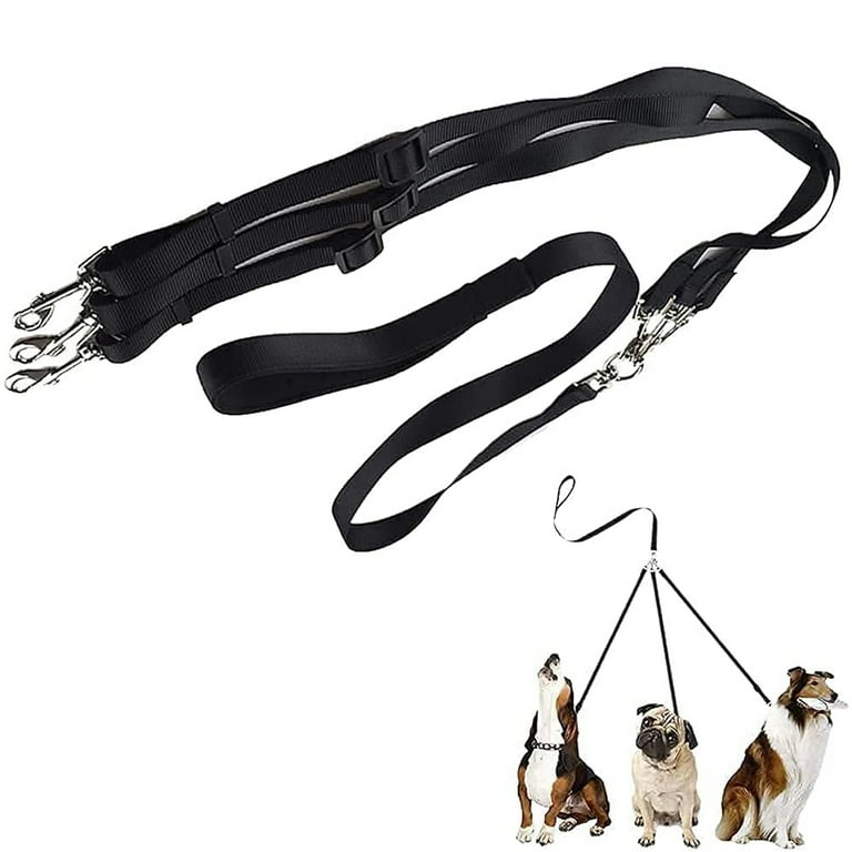 144-170cm 3-Way Dog Coupler Leash with Padded Handle Detachable