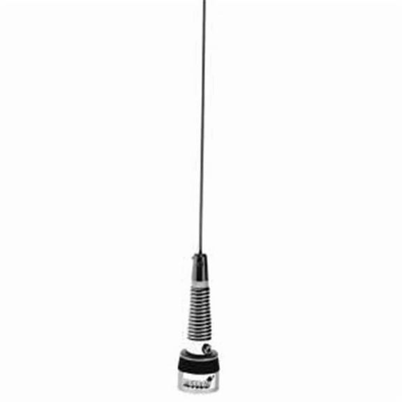 144-174 Mhz 3Db .63 Wave Antenna with Spring Chrome