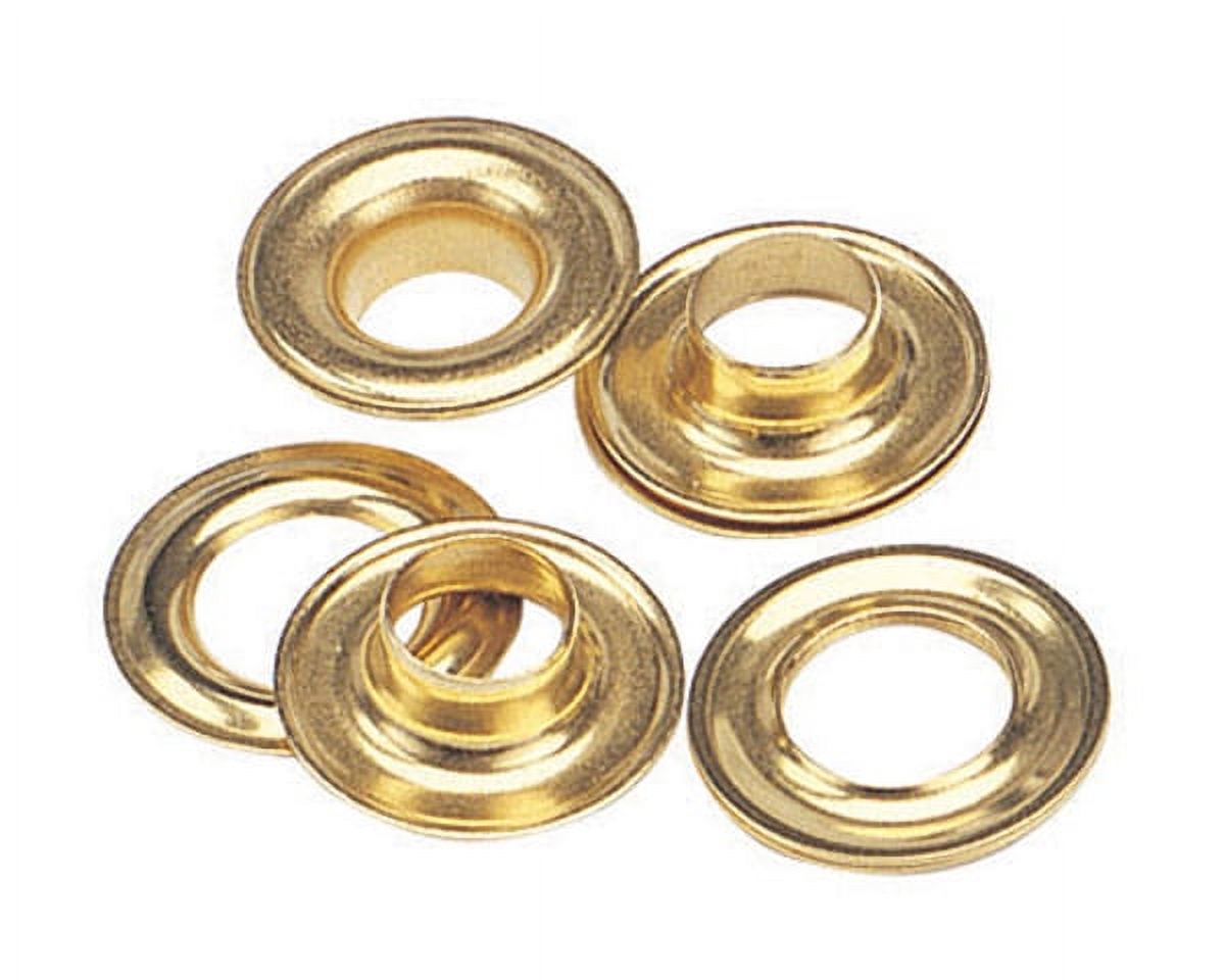 144 Brass Grommets & Plain Washers 1/2" Size 4