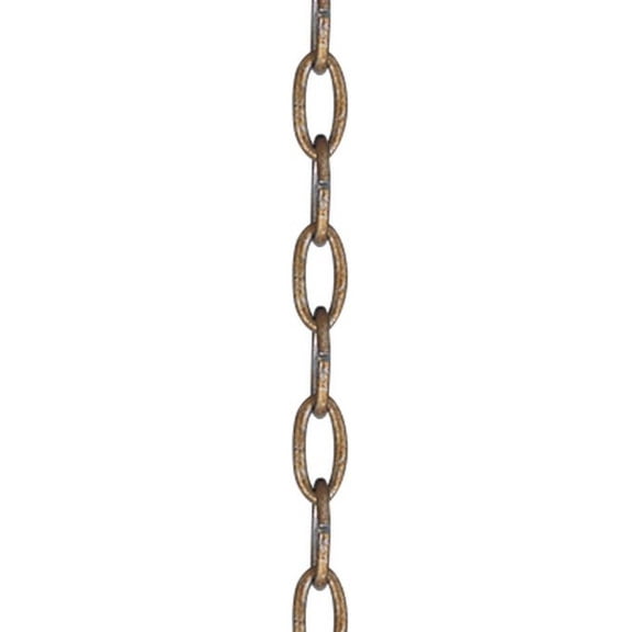 144 Inchextra Heavy Duty Decorative Chain-Antique Gold Leaf Finish Bailey Street Home 218-Bel-1261030