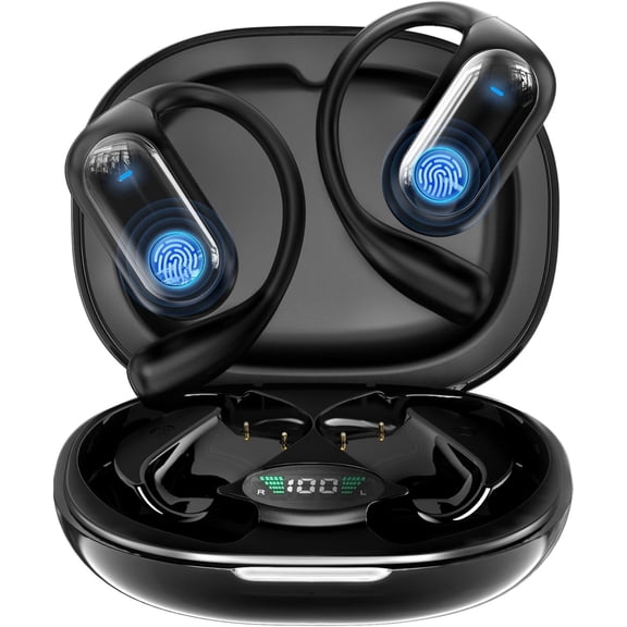 168 Languages AI Translation Earbuds, Bluetooth 5.4 Headphones Translator, 4-in-1 Smart Mode Touch Screen Real-Time Earphones Fit iOS and Android Ideal for Travel Business and Learning