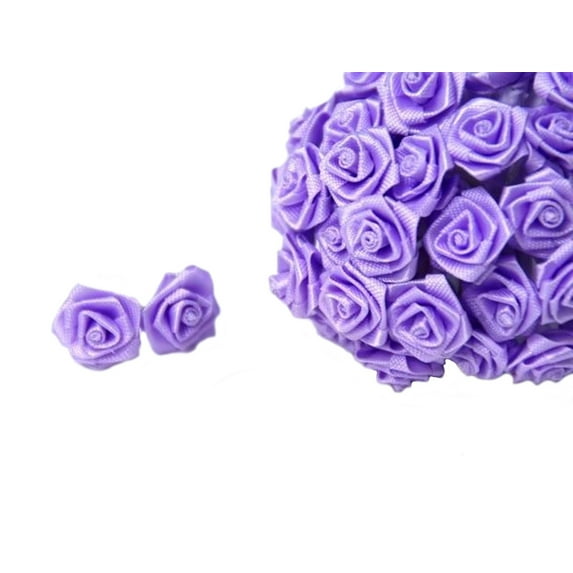 144 Large Wrap Rose Wedding Flower Pick - Lavender