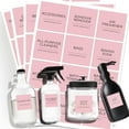 thumbnail image 1 of 144 PCS Minimalist Laundry Labels, v2croft Waterproof Laundry Room Labels for Jars and Containers, Removable Stickers for Home Storage Organization (Pink), 1 of 7