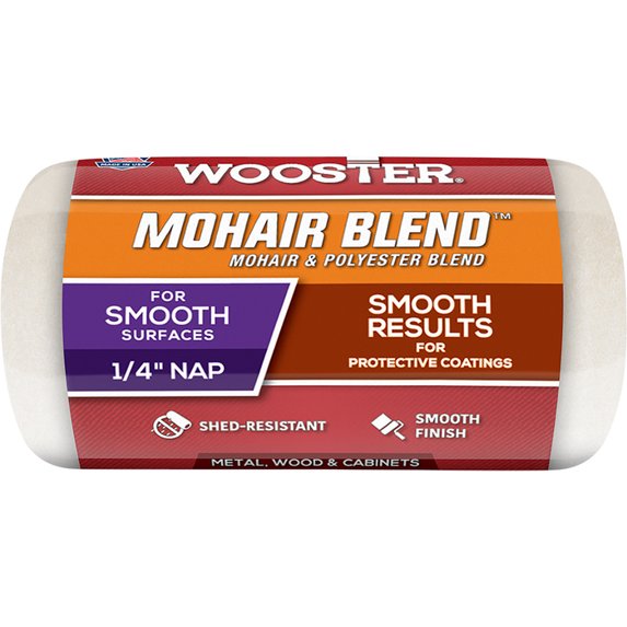 144-Pack of 4” x 1/4” Nap Wooster R207 Mohair Blend Pro Trim Roller Cover