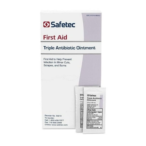 144 Packets - 0.9 g Quick relief Triple Antibiotic Cream by Safetec - MS-60789