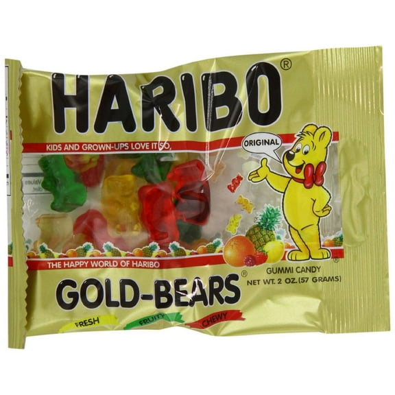 144 Packs : Haribo, Gold-Bears, 2-Oz Packages