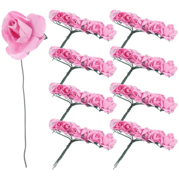 WHAMVOX 144pcs Paper Rose Flower Artificial Diy Rose Bouquet For Crafts Wedding Home Decorations