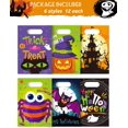 thumbnail image 1 of 72 Pcs Halloween Treat Bags, 9" Halloween Plastic Goodie Bags with 6 Character Designs, Halloween Candy Bags, Trick-or-Treat Bags for Halloween Party Favors, 1 of 7