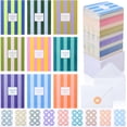 thumbnail image 1 of 144 Pcs Palm Beach Thank You Cards With Envelopes & Stickers Bulk  9 Striped Designs 3.5 X 5 Decor Notes Blank Greeting Sheets For Handwritten Messages Gratitude Gifts, 1 of 7